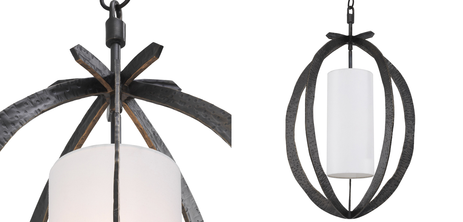 Подвесной светильник Eichholtz Chandelier Luciano bronze - фото