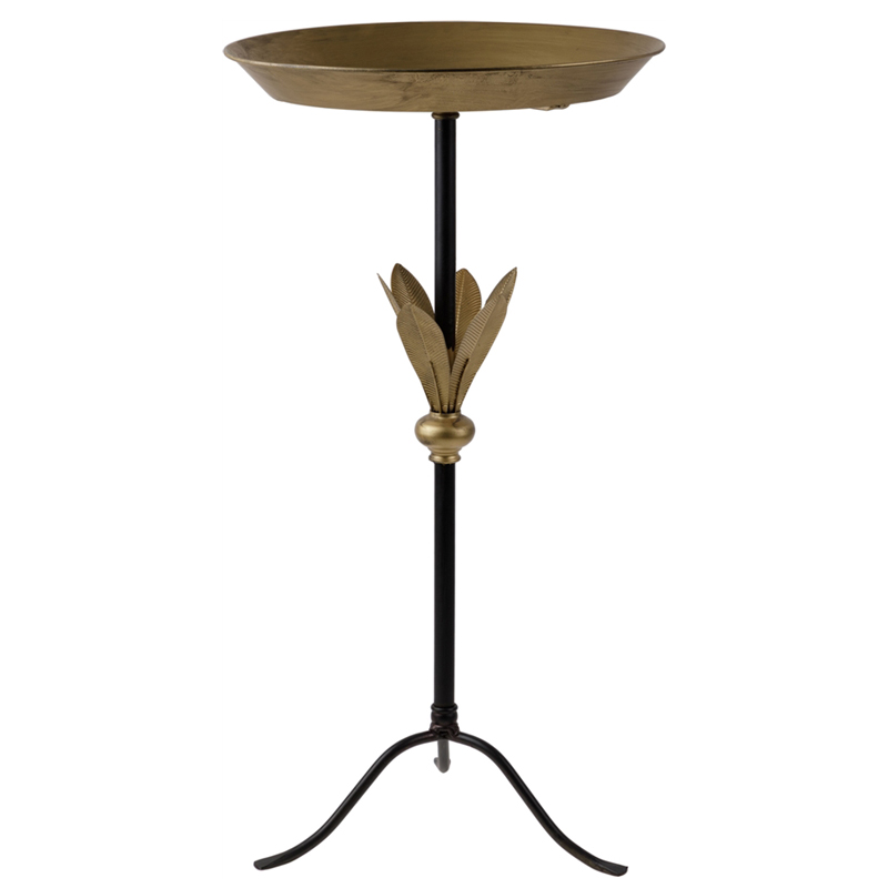 Приставной стол Leaves Side Table Золотой Черный Приставной стол Leaves Side Table Золотой Черный в Волгограде | Loft Concept