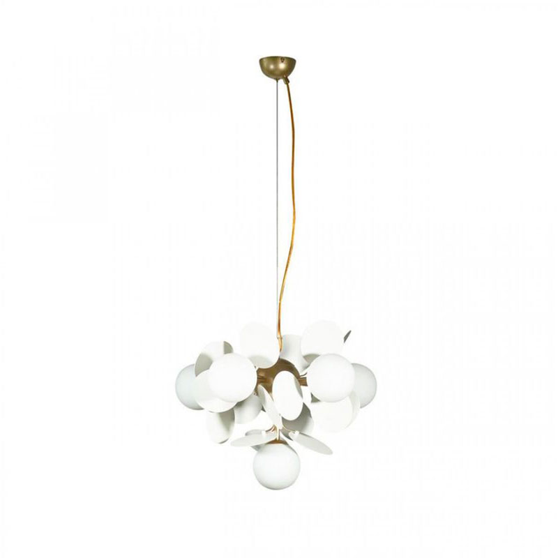 Люстра MATISSE Chandelier White 6 ламп Белый Золотой Люстра MATISSE Chandelier White 6 ламп Белый Золотой в Волгограде | Loft Concept