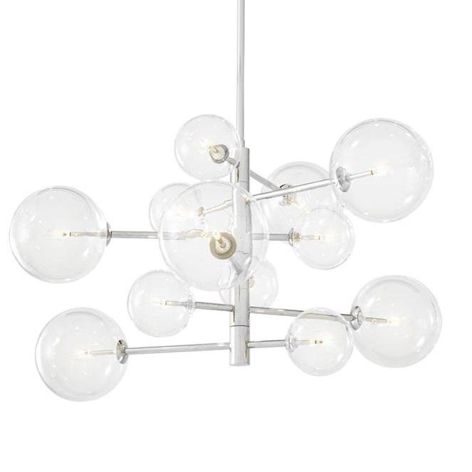 Люстра Chandelier Argento S Nickel Никель Прозрачное Стекло Люстра Chandelier Argento S Nickel Никель Прозрачное Стекло в Волгограде | Loft Concept