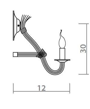 Бра Loft Rope Candle Bra Бра Loft Rope Candle Bra в Волгограде