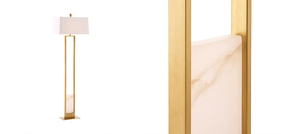 Торшер Arteriors MARKHAM FLOOR LAMP Brass Торшер Arteriors MARKHAM FLOOR LAMP Brass - Loft-Concept в Волгограде