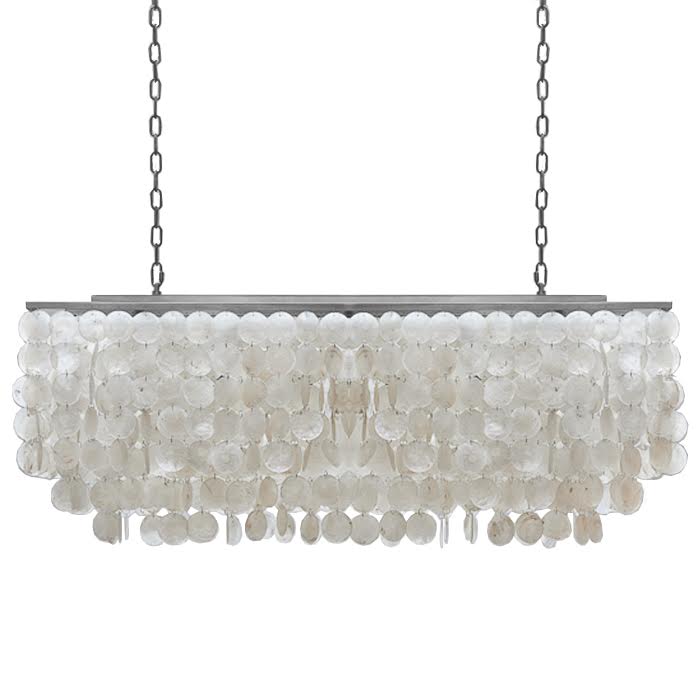 Люстра rectangle SHELL Chandelier 2 cascades Белый Люстра rectangle SHELL Chandelier 2 cascades Белый в Волгограде | Loft Concept