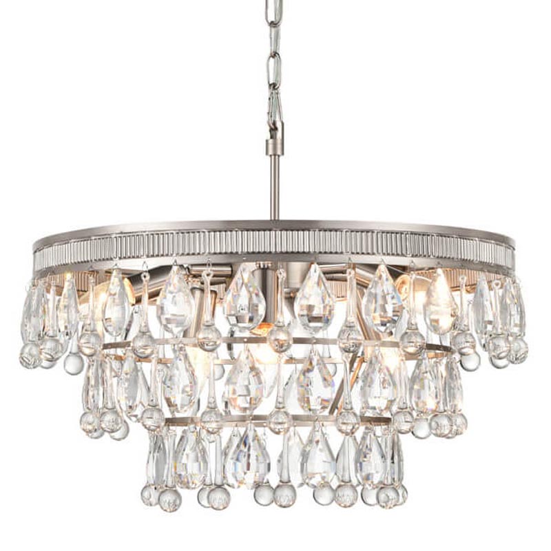 Люстра Freude Chandelier 50 Прозрачный (Transparent) Никель Сатин Люстра Freude Chandelier 50 Прозрачный (Transparent) Никель Сатин в Волгограде | Loft Concept