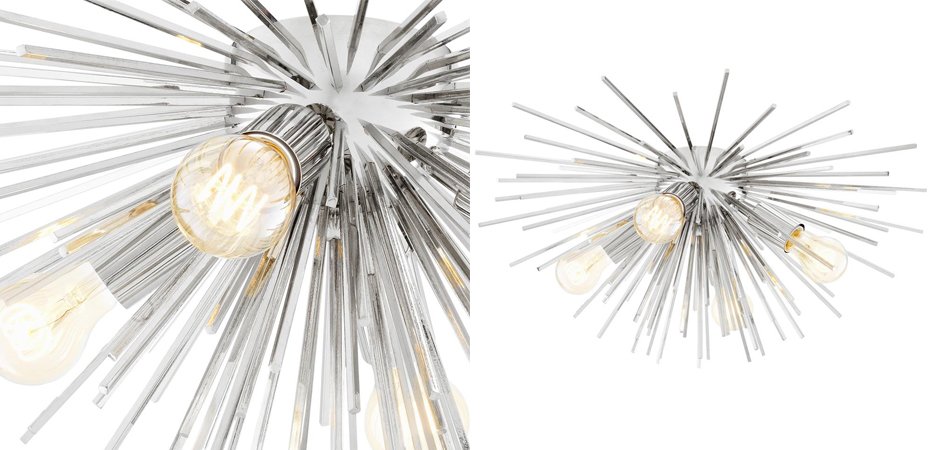 Потолочный светильник Ceiling Lamp Boivin Nickel Потолочный светильник Ceiling Lamp Boivin Nickel - Loft-Concept в Волгограде