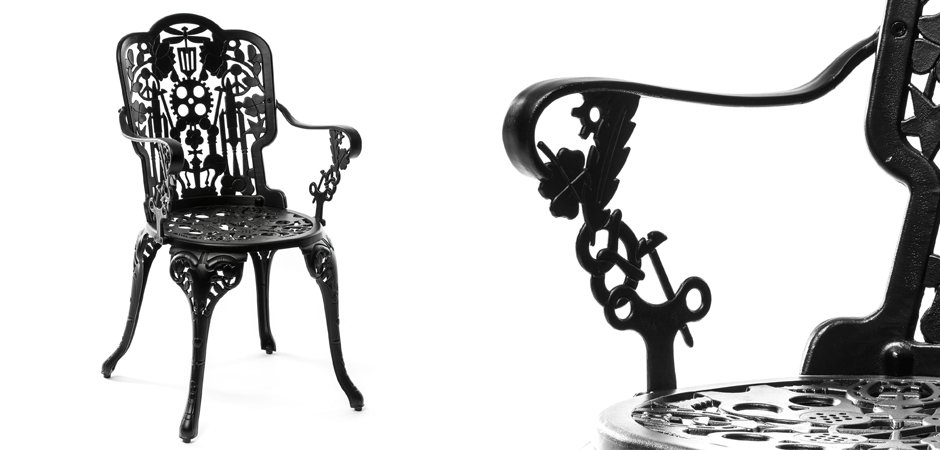 Стул Seletti Industry Collection ALUMINIUM ARMCHAIR – BLACK Стул Seletti Industry Collection ALUMINIUM ARMCHAIR – BLACK - Loft-Concept в Волгограде
