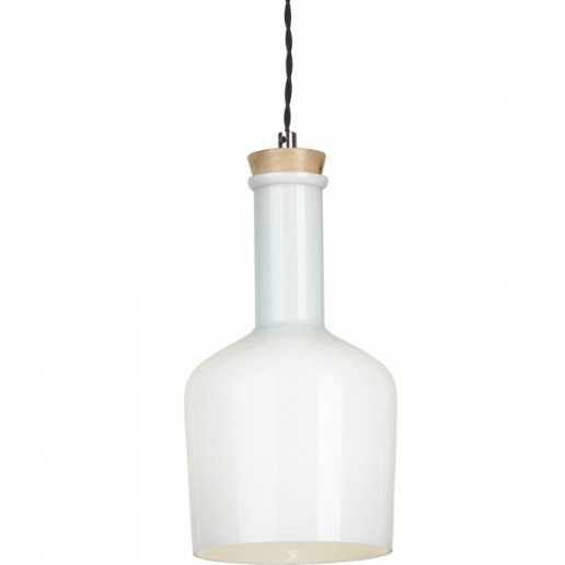 Подвесной светильник Glass Bottle Light 2 Белый Подвесной светильник Glass Bottle Light 2 Белый в Волгограде | Loft Concept