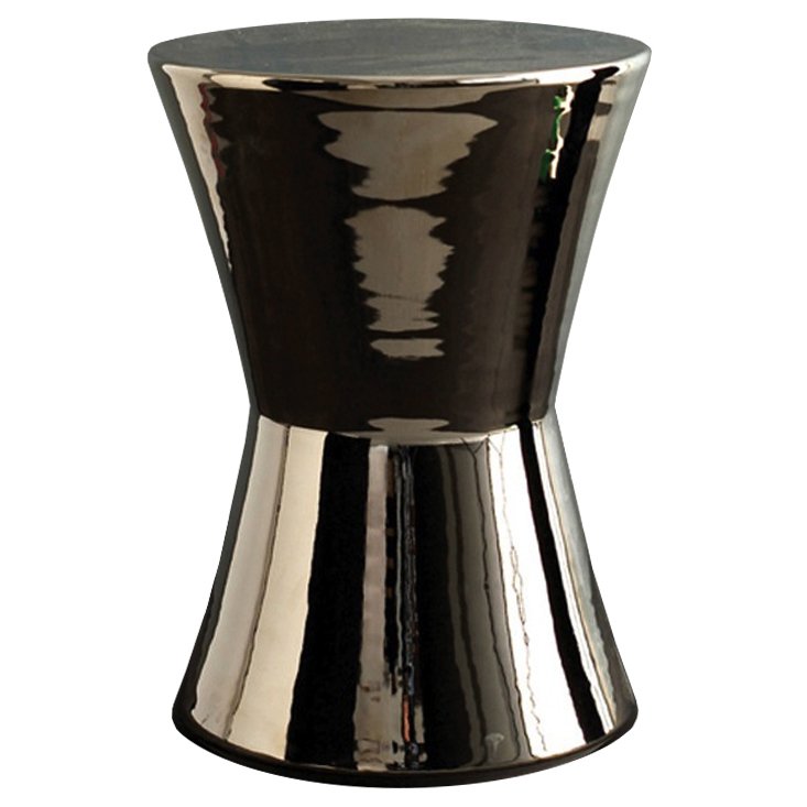 Керамический табурет Silvered Stool - Cone Серебряный в Волгограде | Loft Concept 