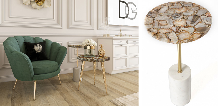 Приставной столик Agate & Marble Приставной столик Agate & Marble - Loft-Concept в Волгограде