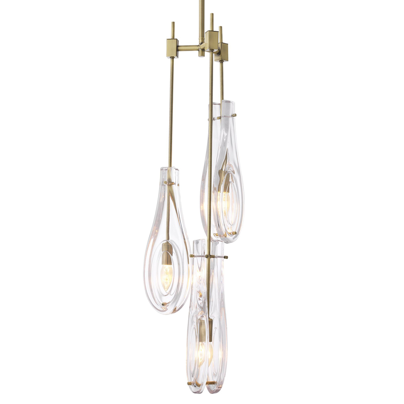 Люстра Eichholtz Chandelier Bellano S Brass Латунь Прозрачный Люстра Eichholtz Chandelier Bellano S Brass Латунь Прозрачный в Волгограде | Loft Concept