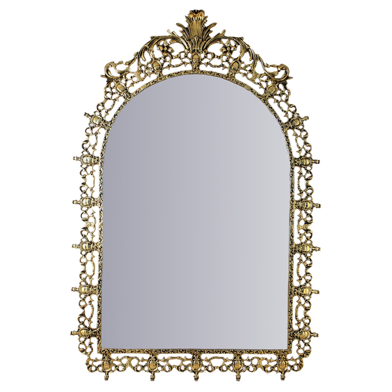 Зеркало настенное в бронзовой раме King Gold Mirrors Золотой Зеркало настенное в бронзовой раме King Gold Mirrors Золотой в Волгограде | Loft Concept