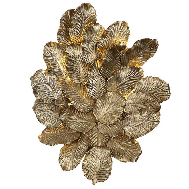Бра Golden Leaves Bra Золотой Бра Golden Leaves Bra Золотой в Волгограде | Loft Concept