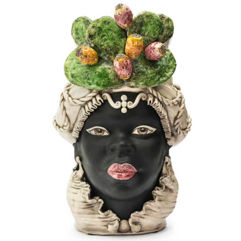Ваза VASE MORO LADY FICO BIG Черный Мульти Ваза VASE MORO LADY FICO BIG Черный Мульти в Волгограде | Loft Concept