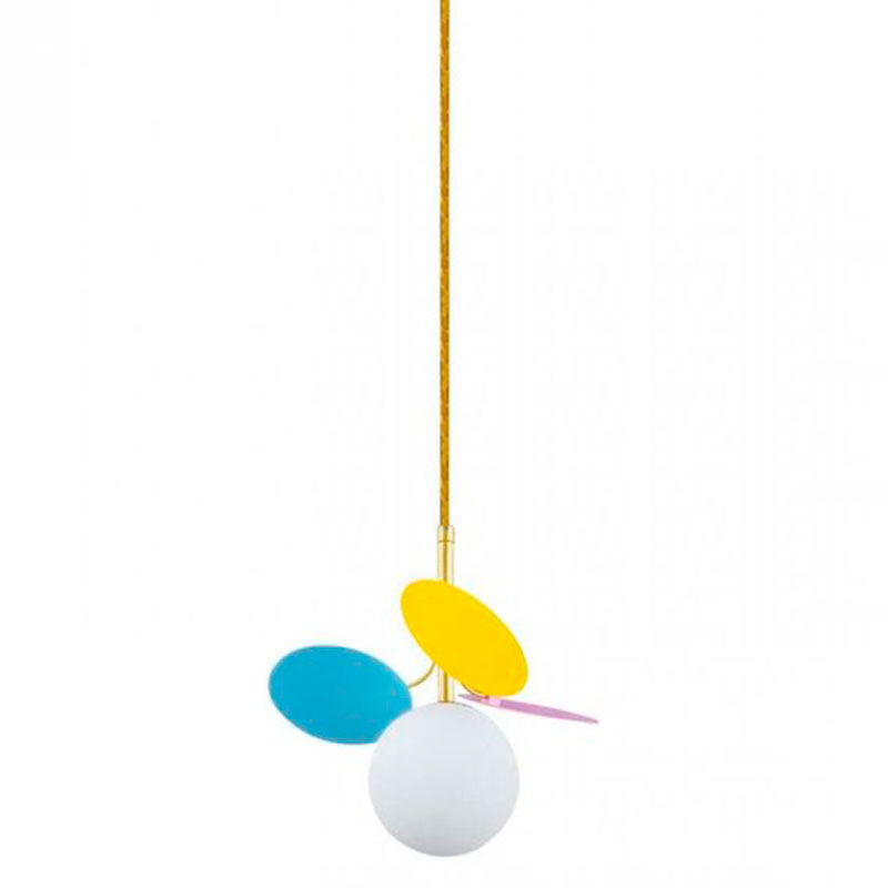 Подвесной светильник MATISSE Pendant One multicolor Мульти Золотой Белый Подвесной светильник MATISSE Pendant One multicolor Мульти Золотой Белый в Волгограде | Loft Concept