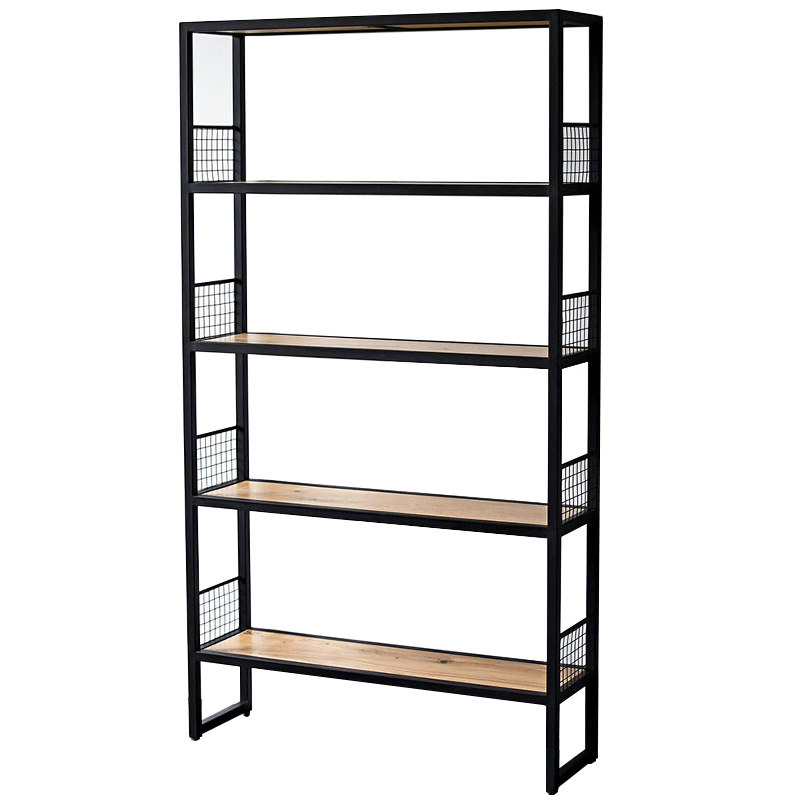 Стеллаж Richie Industrial Metal Rust Rack Древесина Черный Стеллаж Richie Industrial Metal Rust Rack Древесина Черный в Волгограде | Loft Concept