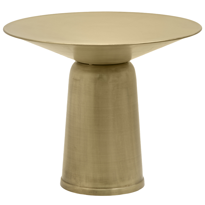 Круглый обеденный металлический стол Modern Caldron Metal Dining Table Золотой Круглый обеденный металлический стол Modern Caldron Metal Dining Table Золотой в Волгограде | Loft Concept