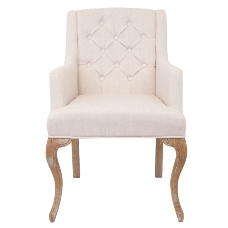 Кресло Mason Classical Armchair beige flax Бежевый Коричневый Кресло Mason Classical Armchair beige flax Бежевый Коричневый в Волгограде | Loft Concept