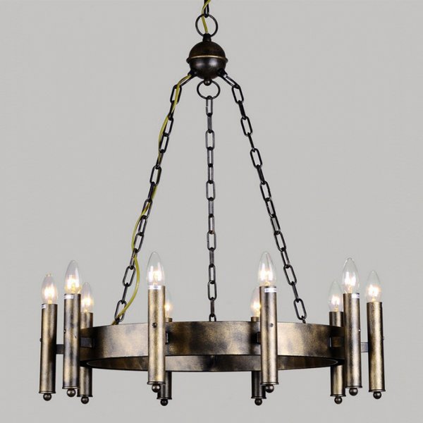 Люстра Loft Castle Chandelier 10 Металлик винтаж Люстра Loft Castle Chandelier 10 Металлик винтаж в Волгограде | Loft Concept