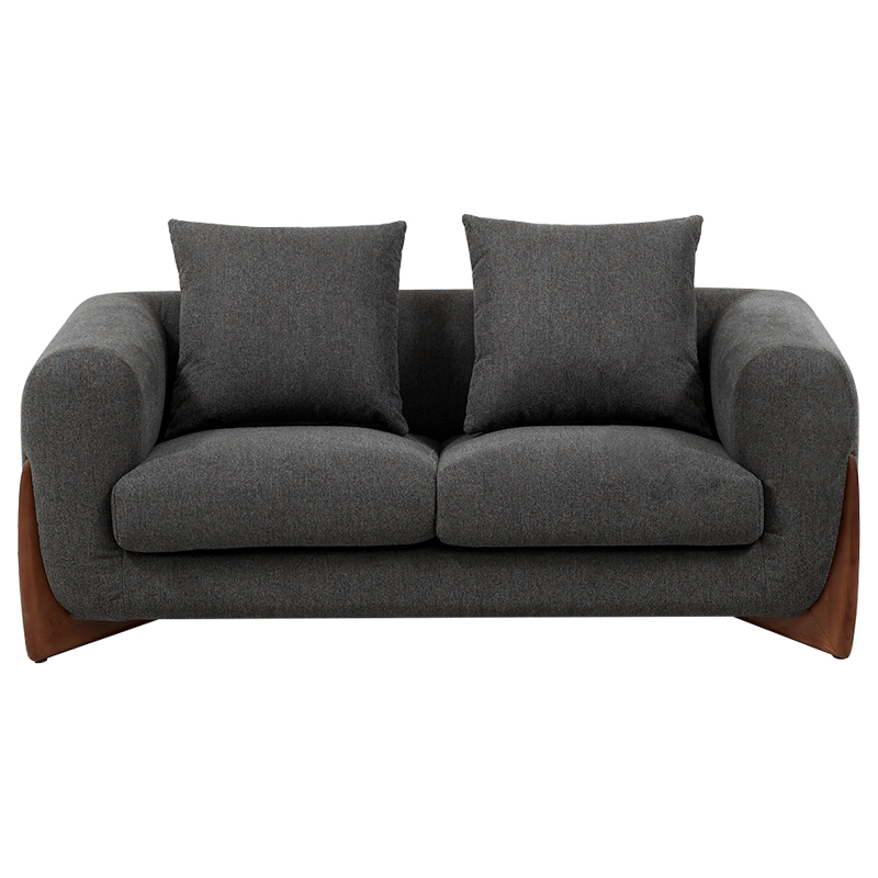 Диван Cuthbert Dark Gray Sofa Серый Коричневый Диван Cuthbert Dark Gray Sofa Серый Коричневый в Волгограде | Loft Concept