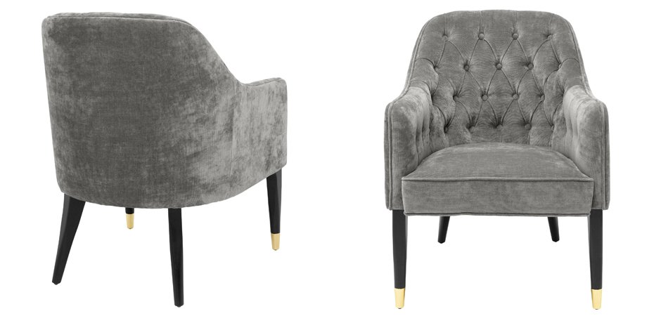 Кресло Eichholtz Chair Cyrus Grey Кресло Eichholtz Chair Cyrus Grey - Loft-Concept в Волгограде