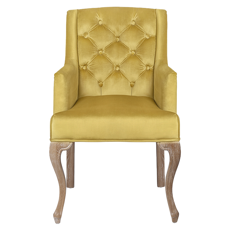 Кресло Mason Classical Armchair gold velour Желтый Коричневый Кресло Mason Classical Armchair gold velour Желтый Коричневый в Волгограде | Loft Concept