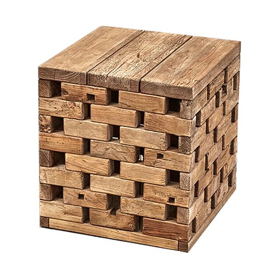 Приставной стол Wicker Bricks Коричневый Приставной стол Wicker Bricks Коричневый в Волгограде | Loft Concept