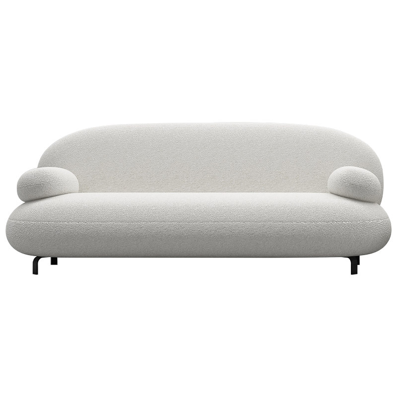 Диван Bethany White Sofa Белый Черный Диван Bethany White Sofa Белый Черный в Волгограде | Loft Concept