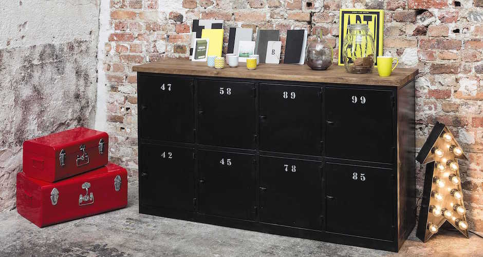 Комод в стиле Лофт с 8-ю дверцами Industrial Rust Eight Chest Комод в стиле Лофт с 8-ю дверцами Industrial Rust Eight Chest - Loft-Concept в Волгограде