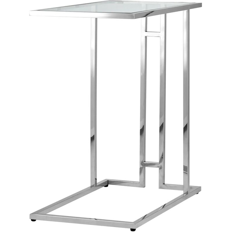 Стол приставной Lasker Milan Tables Silver Серебряный Прозрачное Стекло Стол приставной Lasker Milan Tables Silver Серебряный Прозрачное Стекло в Волгограде | Loft Concept