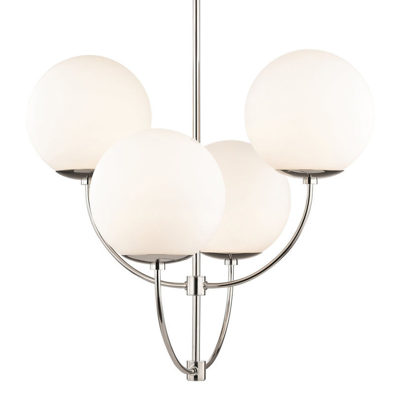 Люстра Breasal White Matte Balls Chandelier Chrome Хром Белое матовое стекло Люстра Breasal White Matte Balls Chandelier Chrome Хром Белое матовое стекло в Волгограде | Loft Concept