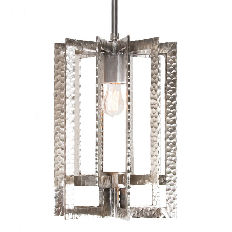 Подвесной Светильник Textured Cage Pendant Lamp silver Серебряный Подвесной Светильник Textured Cage Pendant Lamp silver Серебряный в Волгограде | Loft Concept