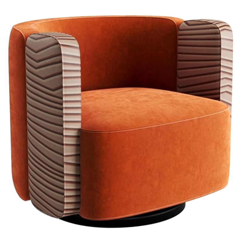 Дизайнерское кресло KELLY Armchair Оранжевый Бежевый Коричневый Дизайнерское кресло KELLY Armchair Оранжевый Бежевый Коричневый в Волгограде | Loft Concept