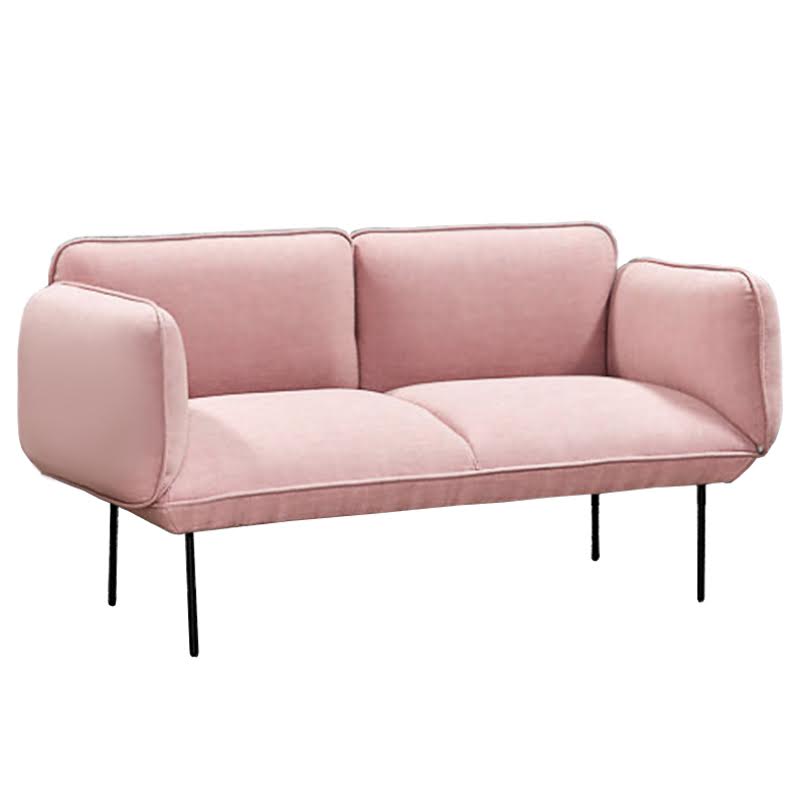 Двухместная Софа Elsa 2 Seater Sofa Розовый велюр Розовый пастельный Двухместная Софа Elsa 2 Seater Sofa Розовый велюр Розовый пастельный в Волгограде | Loft Concept