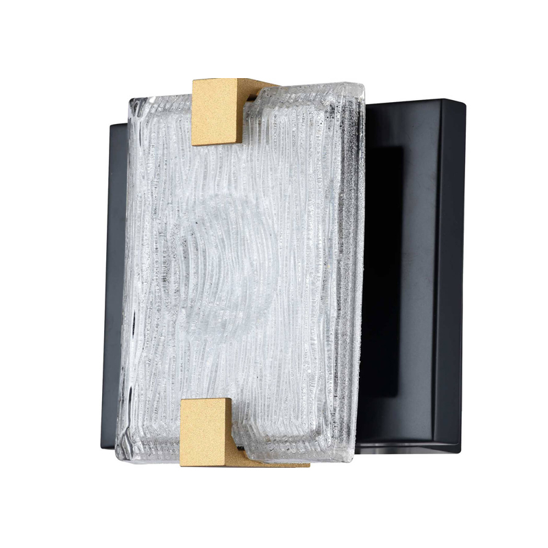 Бра Rectangular Glass Plafon Черный матовый Прозрачное Стекло Бра Rectangular Glass Plafon Черный матовый Прозрачное Стекло в Волгограде | Loft Concept