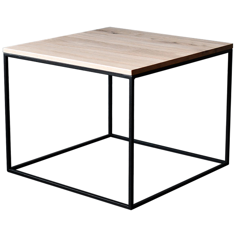 Кофейный стол Clegg Industrial Metal Rust Coffee Table Светлый дуб Черный Кофейный стол Clegg Industrial Metal Rust Coffee Table Светлый дуб Черный в Волгограде | Loft Concept