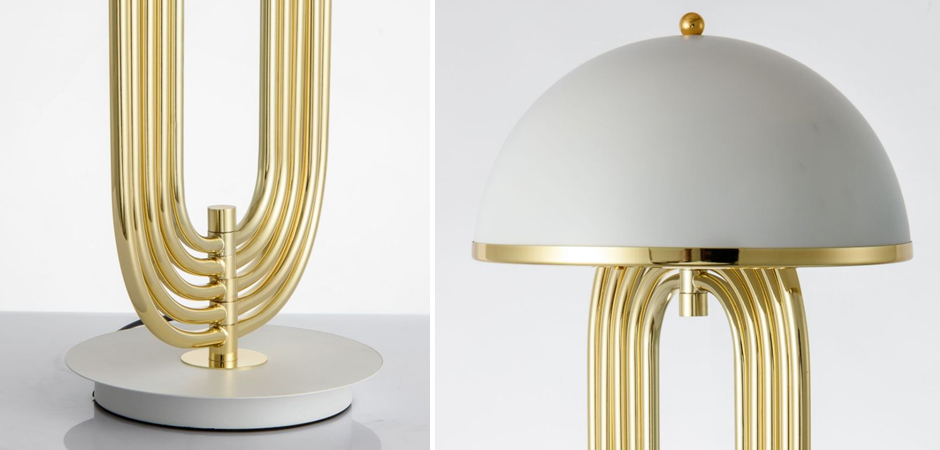 Настольная лампа Delightfull Turner Table Lamp White Настольная лампа Delightfull Turner Table Lamp White - Loft-Concept в Волгограде