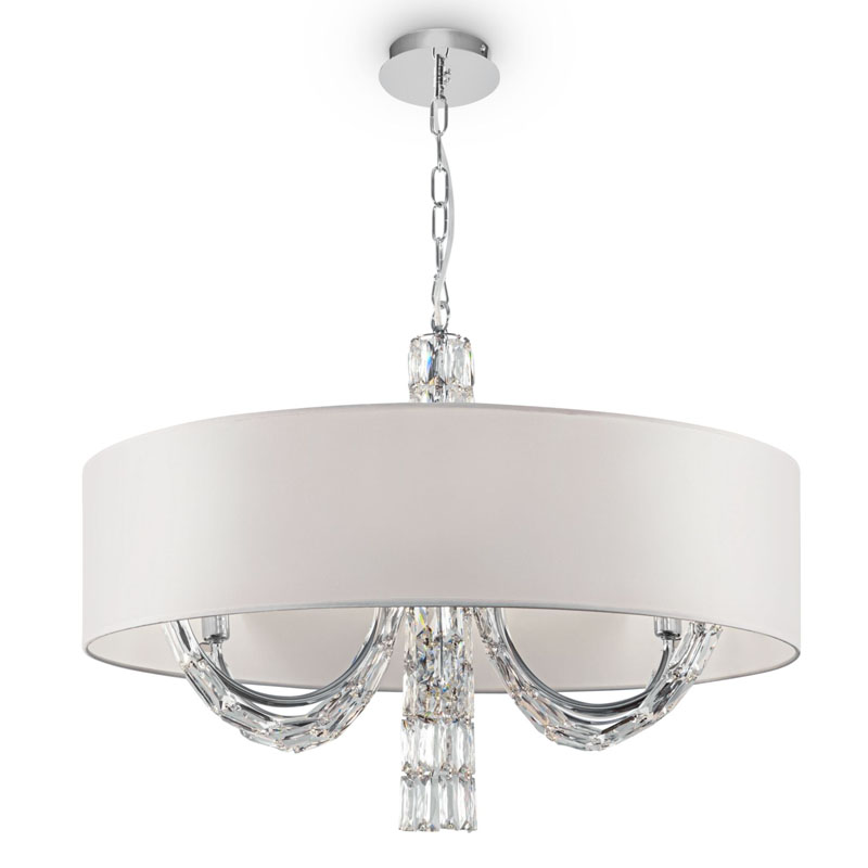 Люстра Damiana Chandelier 70 Белый Хром Люстра Damiana Chandelier 70 Белый Хром в Волгограде | Loft Concept