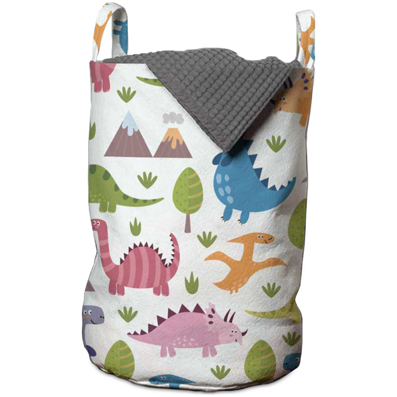 Корзина Colored Dinosaurs Basket Мульти Белый Корзина Colored Dinosaurs Basket Мульти Белый в Волгограде | Loft Concept