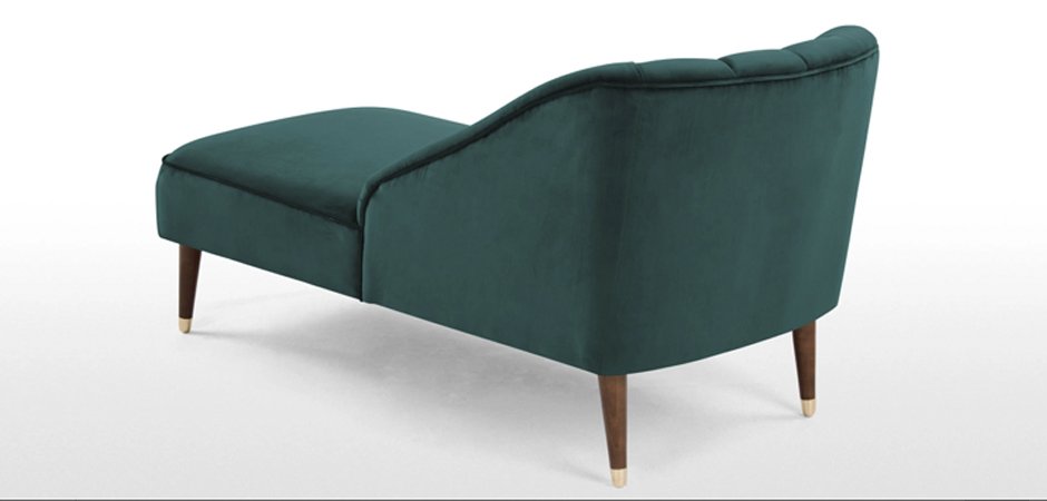 Кушетка Chaise Longue, Peacock Blue Velvet Кушетка Chaise Longue, Peacock Blue Velvet - Loft-Concept в Волгограде