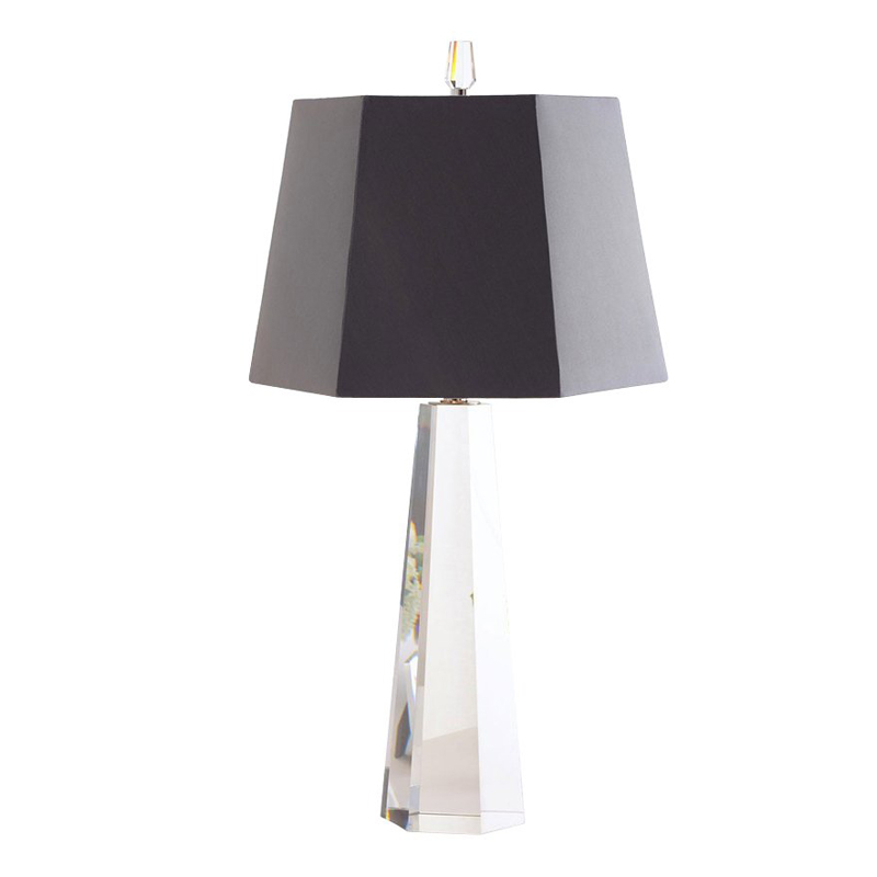 Настольная лампа Crystal Pyramid Table lamp Черный Настольная лампа Crystal Pyramid Table lamp Черный в Волгограде | Loft Concept