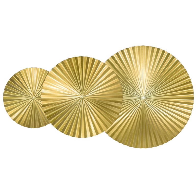 Арт-объект Apollo Gold Wall Plaque Disc 3 Золотой Арт-объект Apollo Gold Wall Plaque Disc 3 Золотой в Волгограде | Loft Concept