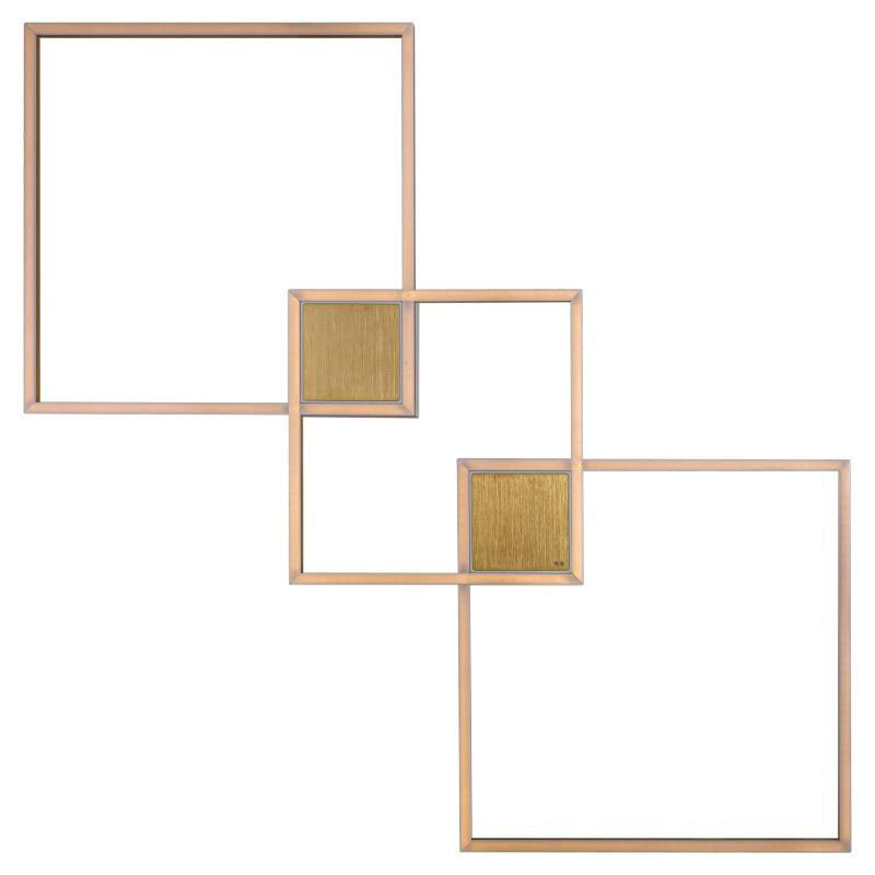 Потолочный светильник Squares Trio Geometrical Shape Ceiling Light Золотой Белый Потолочный светильник Squares Trio Geometrical Shape Ceiling Light Золотой Белый в Волгограде | Loft Concept