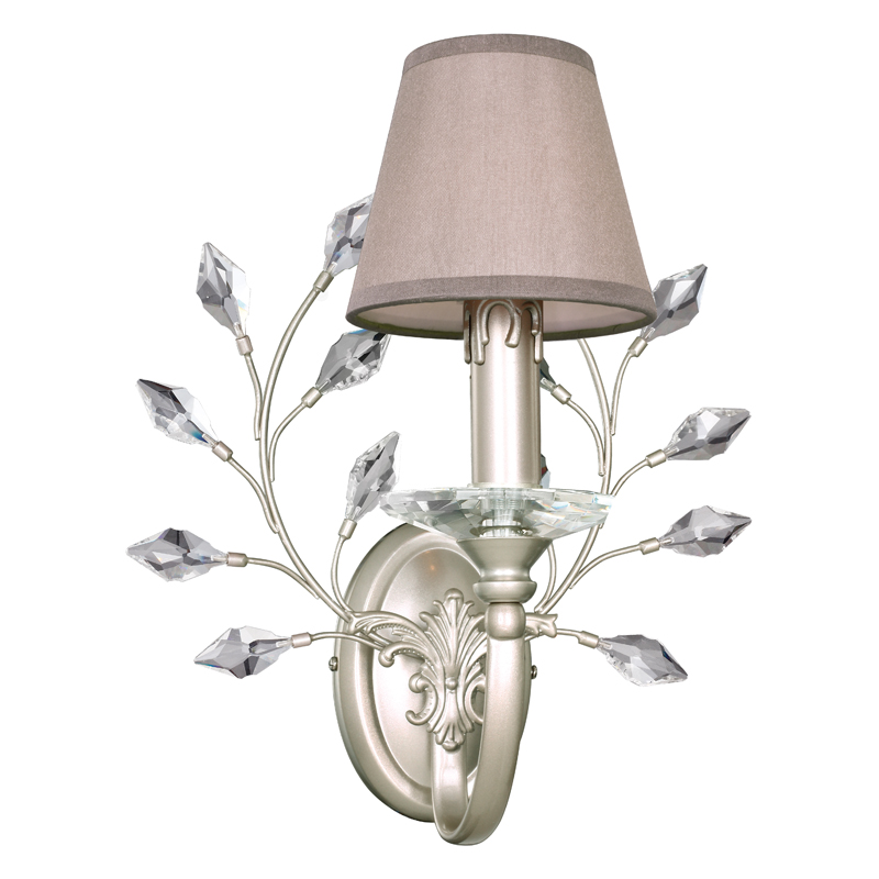 Бра Loretta Sconce grey Серый Прозрачный Белое золото винтаж Бра Loretta Sconce grey Серый Прозрачный Белое золото винтаж в Волгограде | Loft Concept