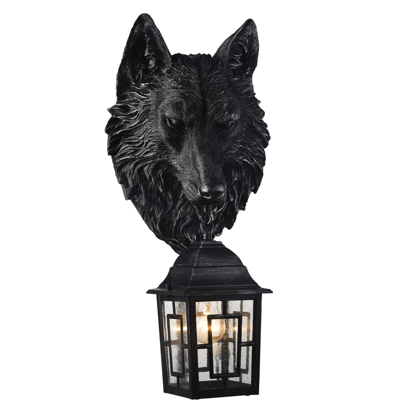 Уличный светильник Wolf Lantern Винтажный черный Прозрачное Стекло Уличный светильник Wolf Lantern Винтажный черный Прозрачное Стекло в Волгограде | Loft Concept