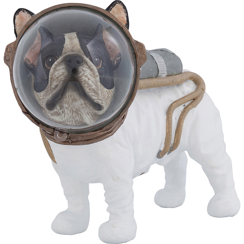 Статуэтка Space Bulldog Белый Коричневый Черный Статуэтка Space Bulldog Белый Коричневый Черный в Волгограде | Loft Concept