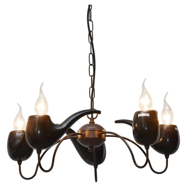 Люстра Smoking Pipes Chandelier Черный Люстра Smoking Pipes Chandelier Черный в Волгограде | Loft Concept
