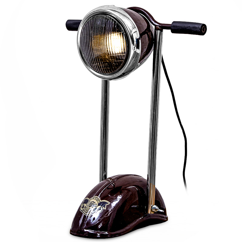 Настольная лампа Moto Loft Table lamp Бургундский красный Настольная лампа Moto Loft Table lamp Бургундский красный в Волгограде | Loft Concept