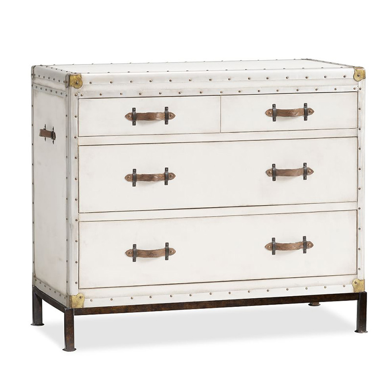 Комод в винтажном стиле Vintage Chests Белый Белый Коричневый в Волгограде | Loft Concept 