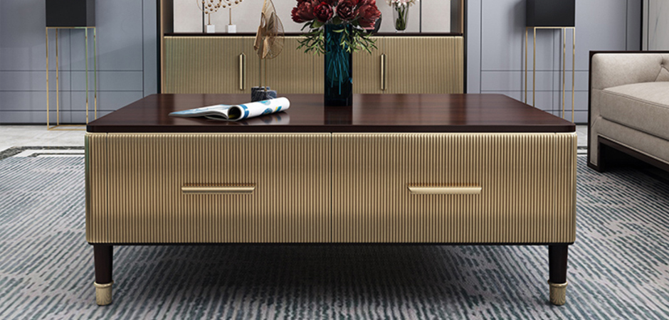 Birmingham Textured Coffee Table Gold Birmingham Textured Coffee Table Gold - Loft-Concept в Волгограде