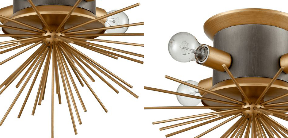 Потолочный светильник Hedgehog Brass Chandelier Потолочный светильник Hedgehog Brass Chandelier - Loft-Concept в Волгограде